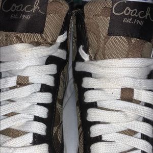 coach high top shoes